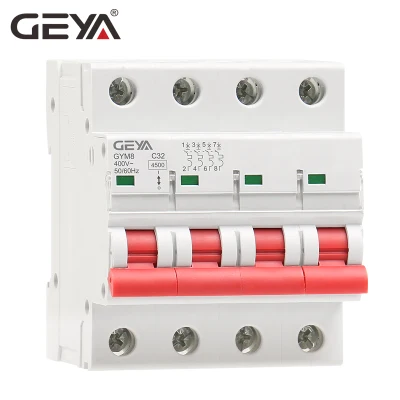 Geya Solar PV System Heißer Verkauf MCB 1A 2A 3A 4A 6A 10A 16A 20A 25A 32A 40A 50A 63A Leistungsschalter